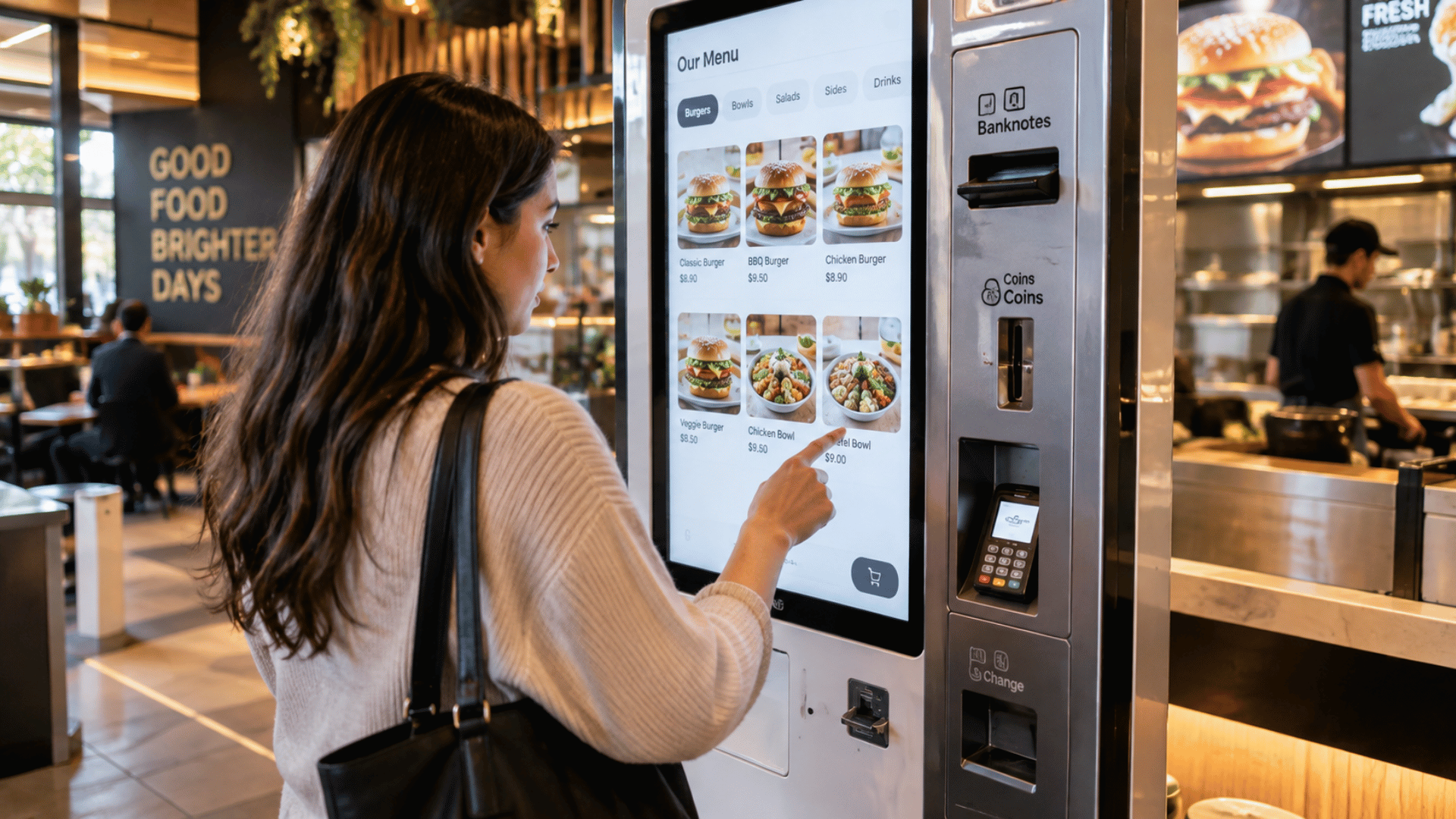Kiosk samoobsługowy z płatnością gotówką. Jak działa i czy warto